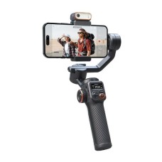 Hohem iSteady M6 Kit (Al) Black Gimbal Stabilizer (Magnetic Fill Light, Tripod, USB Cable, USB-C to USB-C Cable, Storage Pouch)